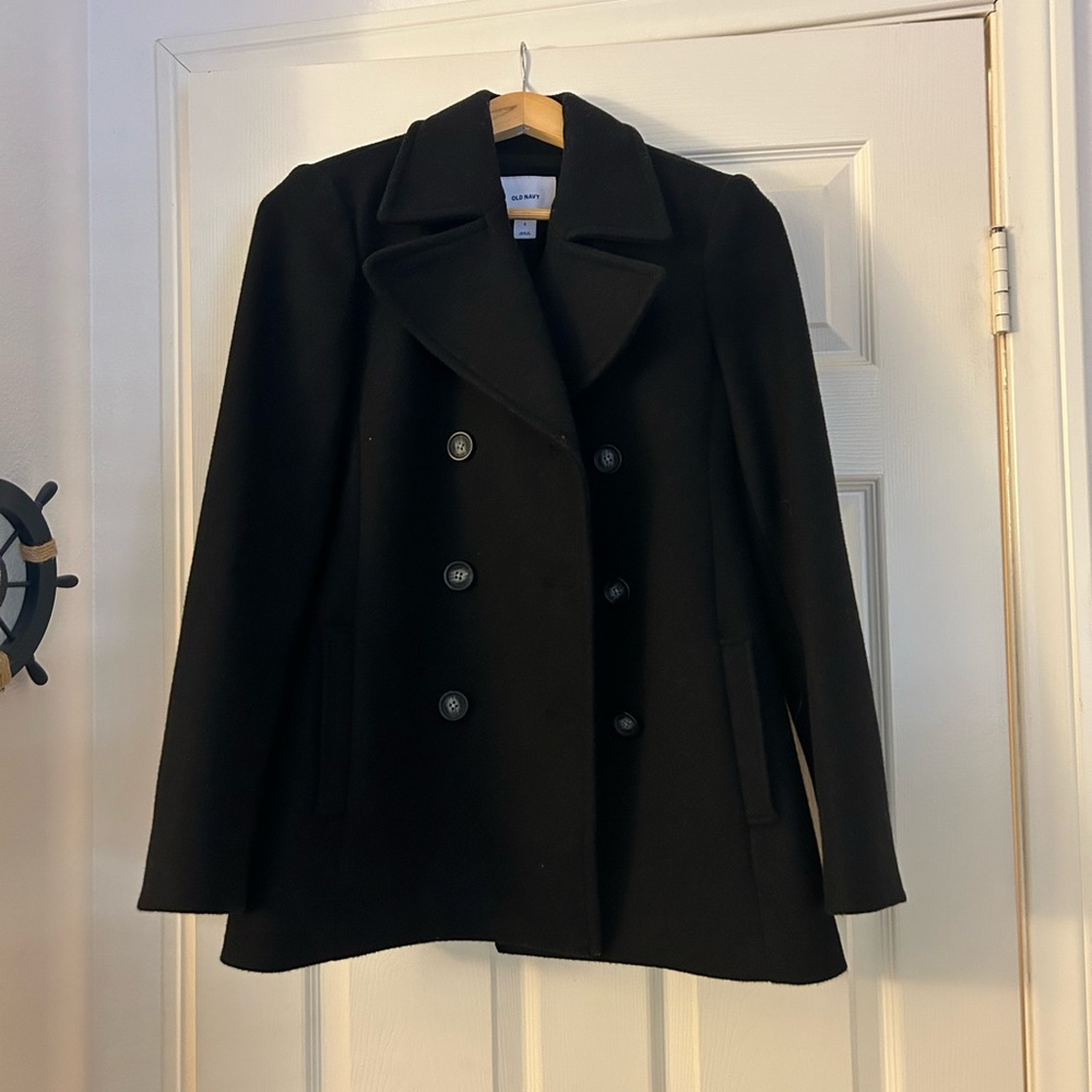 Black pea coat